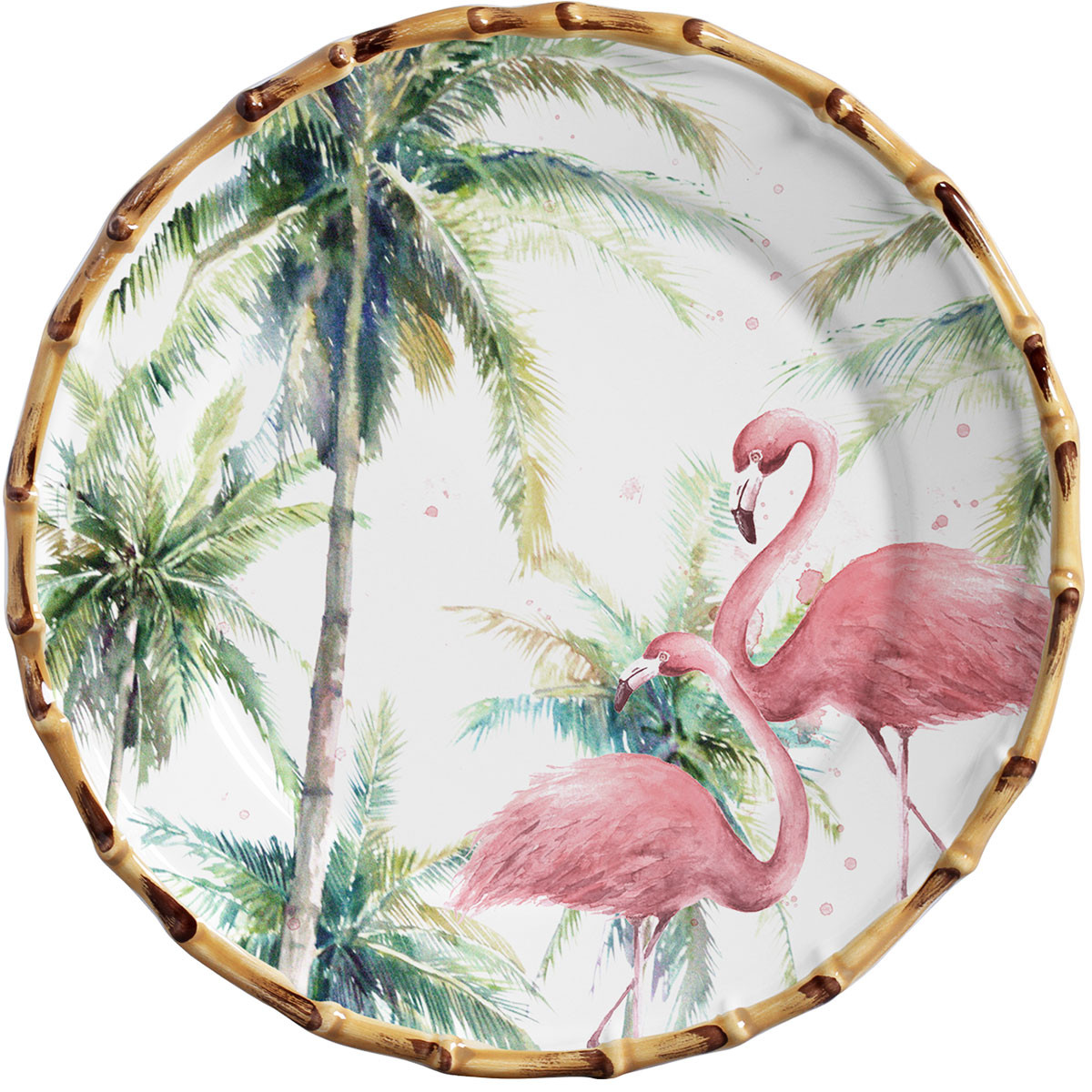 Jogo De Jantar Flamingo Azurra Maison Blanche 18 Pçs