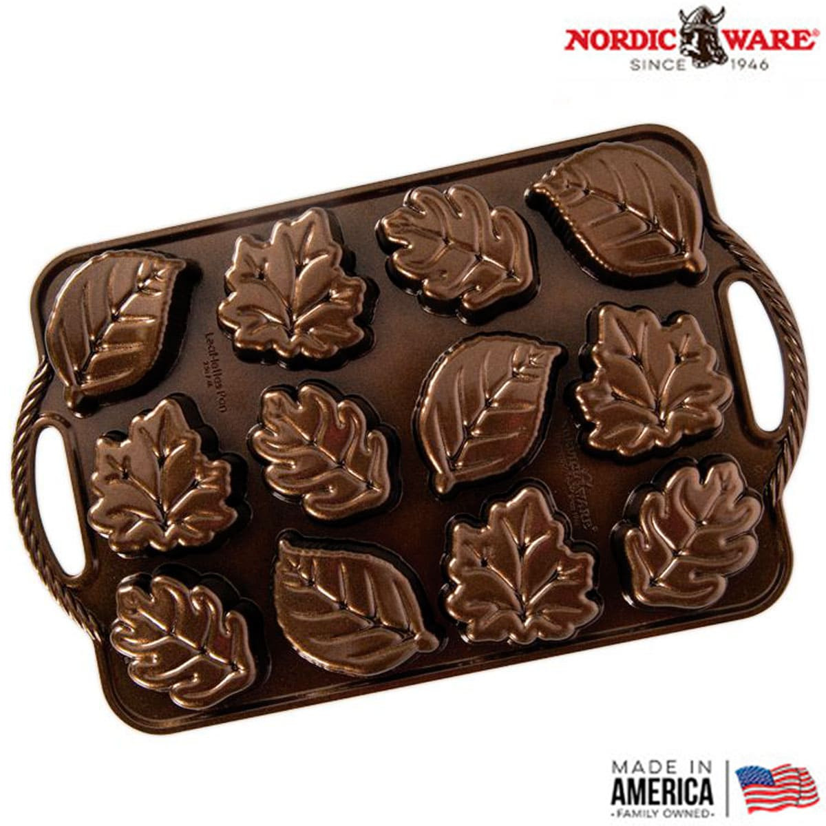 Forma Para Bolo Nordic Ware Leaflettes Cake Pan Original USA