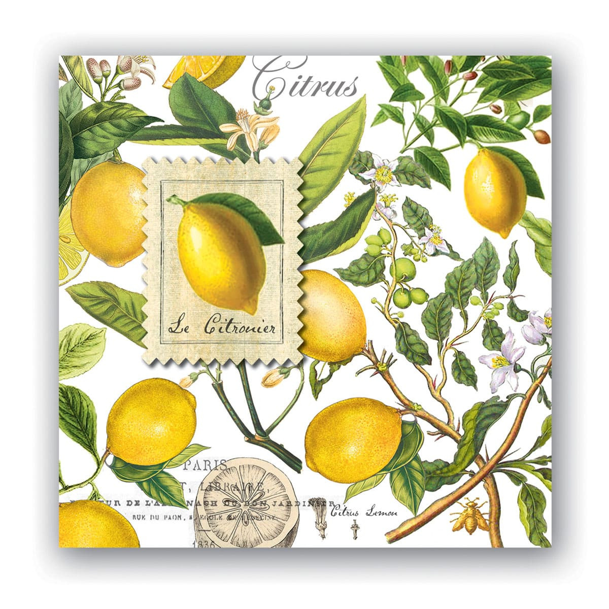 Guardanapo Michel Design Works Lanche Lemon Basil 