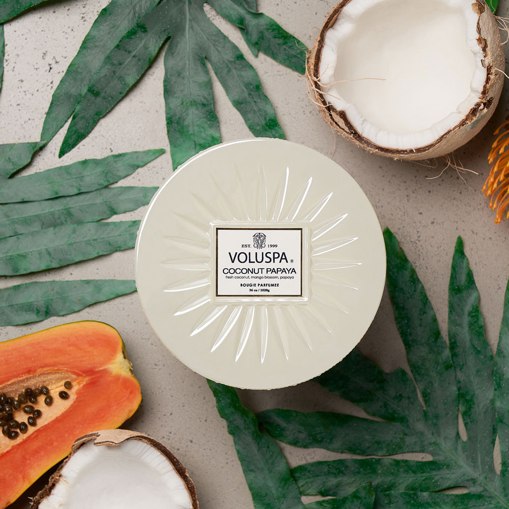 Vela Vermeil Coconut Papaya Voluspa 100h