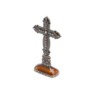 Crucifixo De Zamac Dourado Prestige 