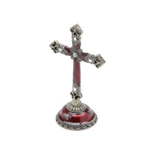 Crucifixo De Zamac Dourado Prestige