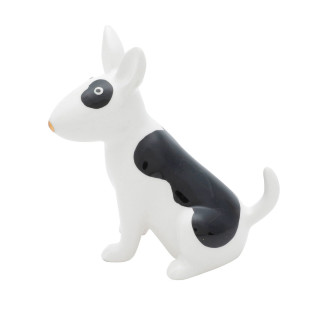 Estatueta Cachorro Decorativo Em Porcelana Bull Terrier