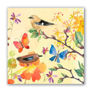 Guardanapo Lanche Birds E Butterflies Michel Design Works