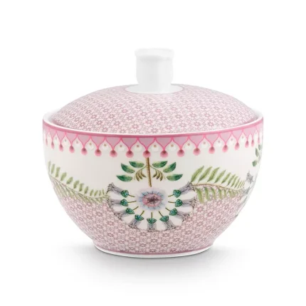 Açucareiro de Porcelana Tiles Lilás Lily&Lotus Pip Studio
