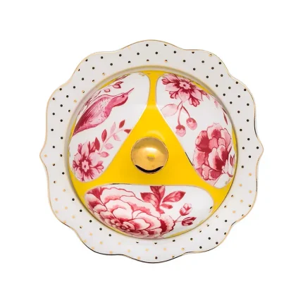 Açucareiro Porcelana Royal Com Flores Pip Studio