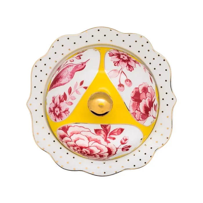 Açucareiro Porcelana Royal Com Flores Pip Studio