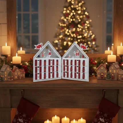 Advento Natalino Calendário Dobrável Circo Papai Noel Joyful