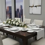 Aparelho de Jantar Porcelana Très Classique Gold Rim 42Pçs