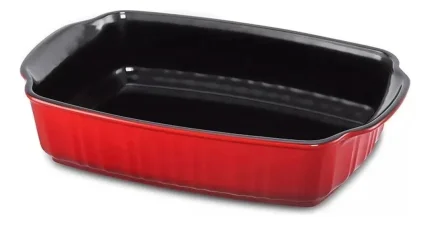 Assadeira Cerâmica Pomodoro Ceraflame Retangular Twist 31 Cm