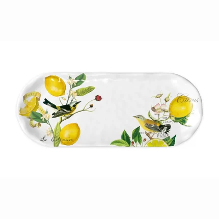 Bandeja pequena Em Melamina Lemon Basil  Michel Design Works