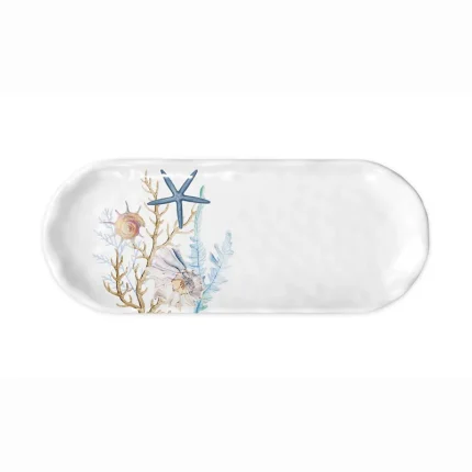 Bandeja Pequena Em Melamina Ocean Tide Michel Design Works