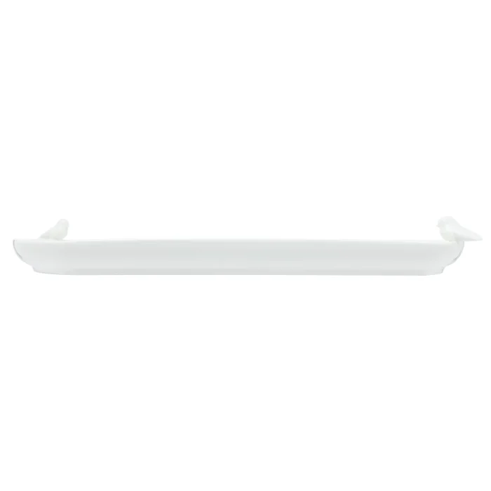 Bandeja Porcelana Branca Bird Wolff 40 Cm