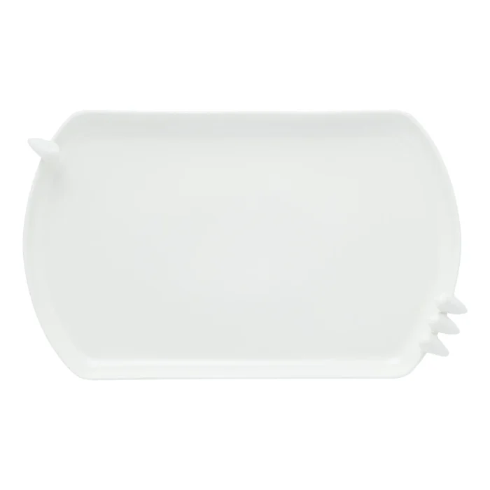 Bandeja Porcelana Branca Bird Wolff 40 Cm