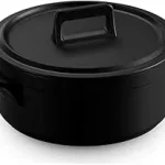 Caçarola Baixa 24cm Clear Ceraflame 3500ml Preto