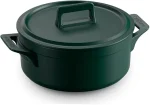 Caçarola Baixa 24cm Clear Ceraflame 3500ml Verde Matte