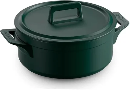 Caçarola Baixa 24cm Clear Ceraflame 3500ml Verde Matte