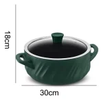 Caçarola Baixa Indução Twister Cerâmica 24cm Verde Matte Ceraflame