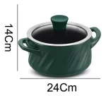 Caçarola Cerâmica Indução Twist 16cm Verde Matte Ceraflame