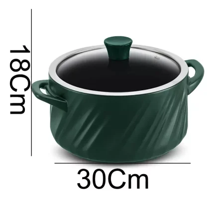Caçarola Cerâmica Indução Twister 22cm Verde Matte Ceraflame