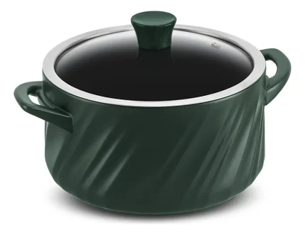 Caçarola Cerâmica Indução Twister 22cm Verde Matte Ceraflame