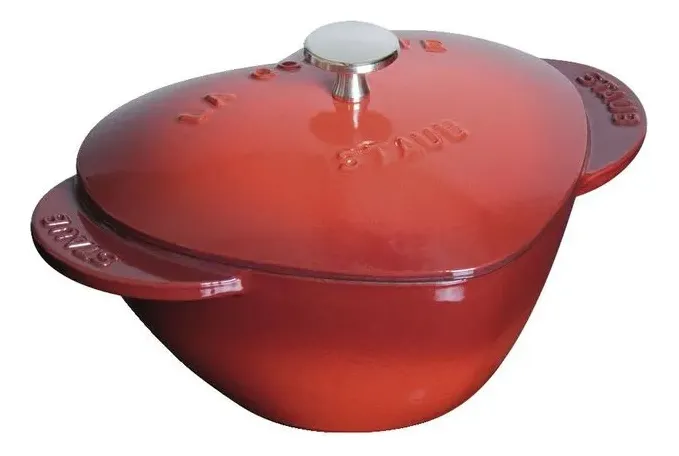 Caçarola Coração Ferro Fundido 20 Cm Vermelha Staub Caçarola Coração Ferro Fundido 20 Cm Vermelha Staub