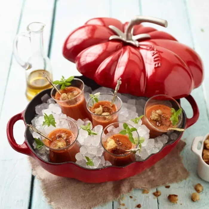 Caçarola Formato Tomate Ferro Fundido 25 Cm Vermelha Staub
