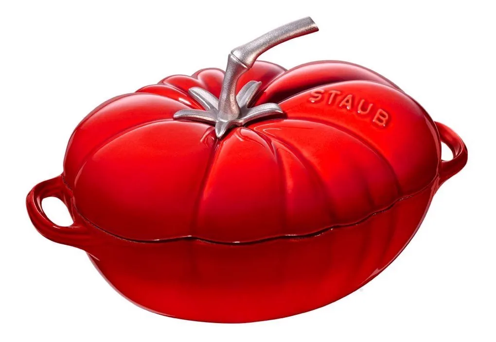 Caçarola Formato Tomate Ferro Fundido 25 Cm Vermelha Staub Caçarola Formato Tomate Ferro Fundido 25 Cm Vermelha Staub