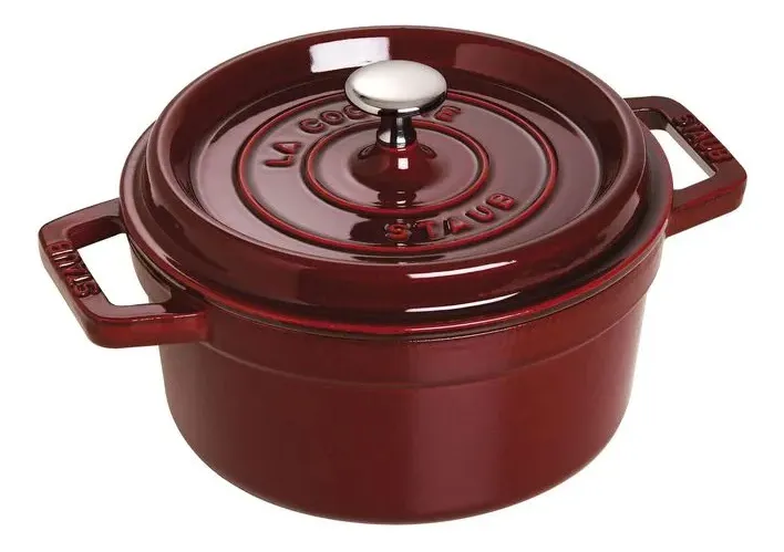 Caçarola Redonda Ferro Fundido 22 Cm Vermelha Granada Staub Caçarola Redonda Ferro Fundido 22 Cm Vermelha Granada Staub