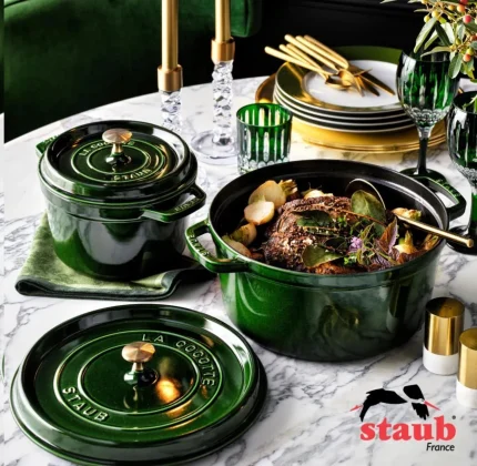 Caçarola Redonda Ferro Fundido 24cm Verde Staub