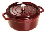 Caçarola Redonda Ferro Fundido Staub La Cocotte 24 Cm Granada Cor Vermelho