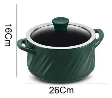 Caçarola Twister Indução Cerâmica 18cm Verde Matte Ceraflame