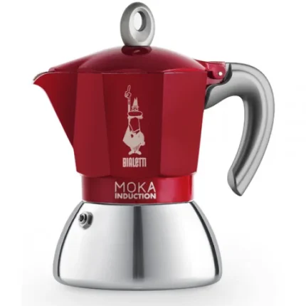 Cafeteira Italiana Moka Express Vermelha Induction Bialetti 150ml