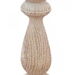 Castiçal Natalino Rústico De Resina Barroco 31cm