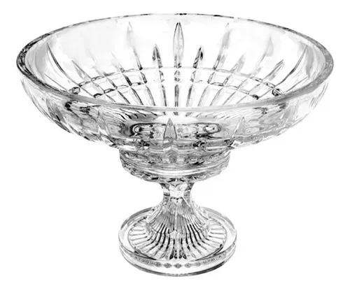 Centro De Mesa Cristal Com Pé Adely Diamond 21 Cm Transparente Centro De Mesa Cristal Com Pé Adely Diamond 21 Cm Transparente