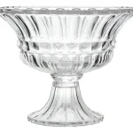 Centro De Mesa Cristal Com Pé Adely Queen 24 Cm Cristal
