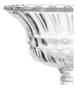 Centro De Mesa Cristal Com Pé Adely Queen 24 Cm Cristal