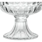 Centro De Mesa Cristal Com Pé Adely Queen 24 Cm Cristal