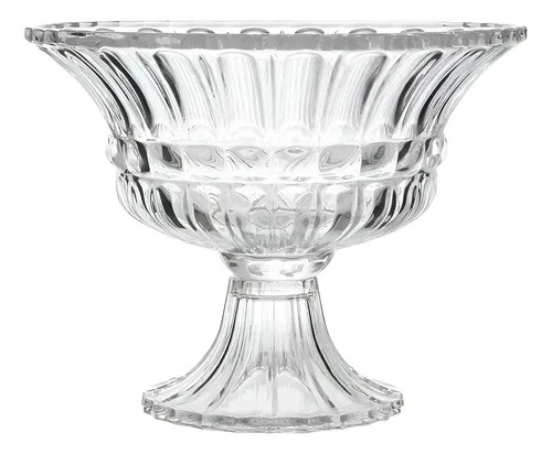 Centro De Mesa Cristal Com Pé Adely Queen 24 Cm Cristal Centro De Mesa Cristal Com Pé Adely Queen 24 Cm Cristal