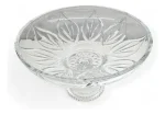 Centro De Mesa Cristal Com Pé Learf 21 Cm Adely Transparente