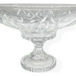 Centro De Mesa Cristal Com Pé Learf 21 Cm Adely Transparente