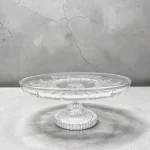 Centro De Mesa Cristal Com Pé Radial Adely 13 Cm Transparente