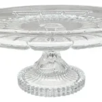 Centro De Mesa Cristal Com Pé Radial Adely 13 Cm Transparente