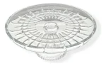 Centro De Mesa Cristal Com Pé Radial Adely 13 Cm Transparente