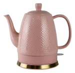 Chaleira Elétrica Porcelana Elegance Rosa Tuut 127w