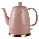 Chaleira Elétrica Porcelana Elegance Rosa Tuut 127w