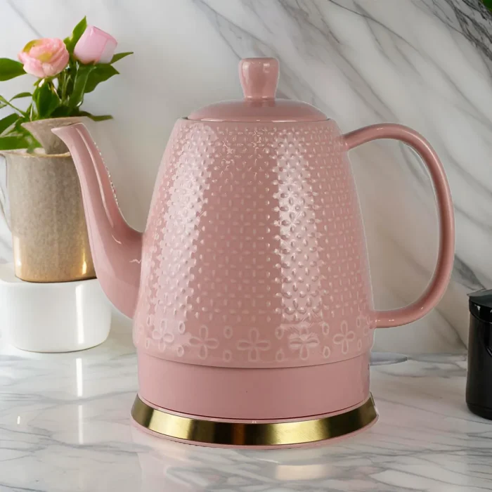 Chaleira Elétrica Porcelana Elegance Rosa Tuut 127w