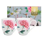 Conjunto 2 Caneca Extra Grande Porcelana Branco Blushing Birds Pip Studio