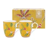 Conjunto 2 Canecas Porcelana Grande Amarelo La Majorelle Pip Studio
