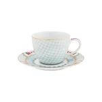 Conjunto 2 Xícara de Café Porcelana Branco Blushing Birds Pip Studio